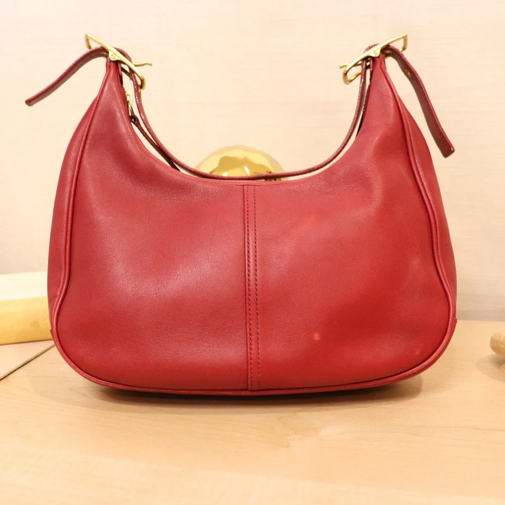 COACH Red Vintage Legacy‎ West Hobo Shoulder Bag - Picture 2 of 9